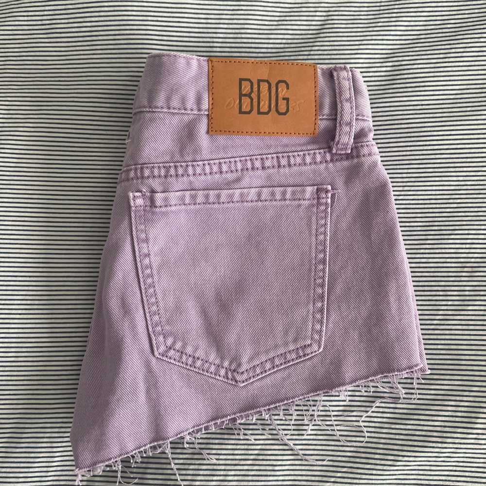 BDG lilac Denim Shorts